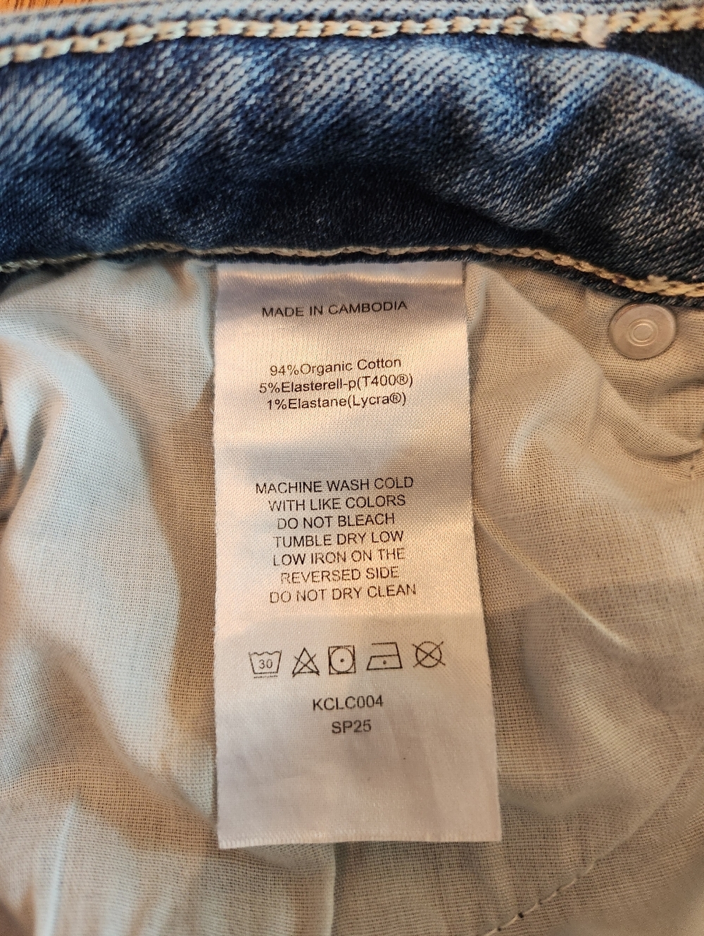 Quince High Rise Stretch Straight Leg Jeans in Seaside Blue Size 26 - Picture 4 of 5